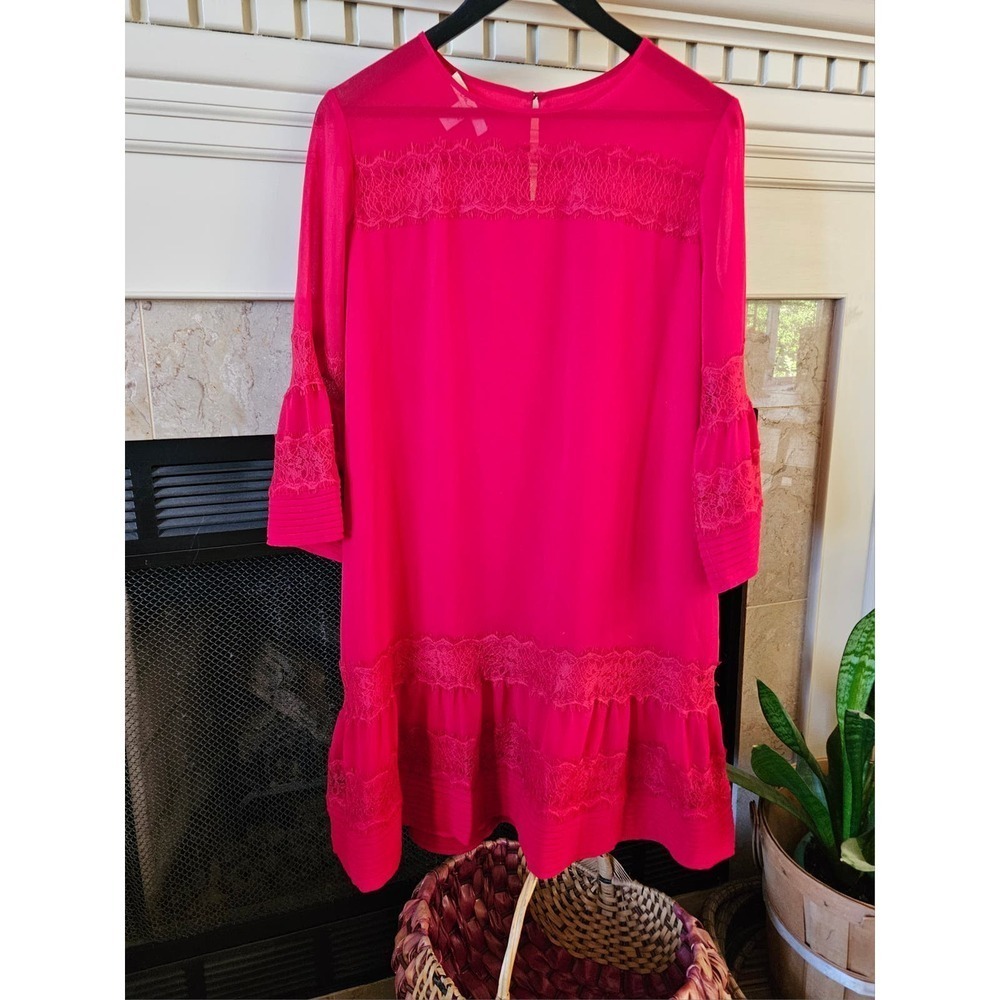 Ella Moon Drop Waist Sheer Dress Size M